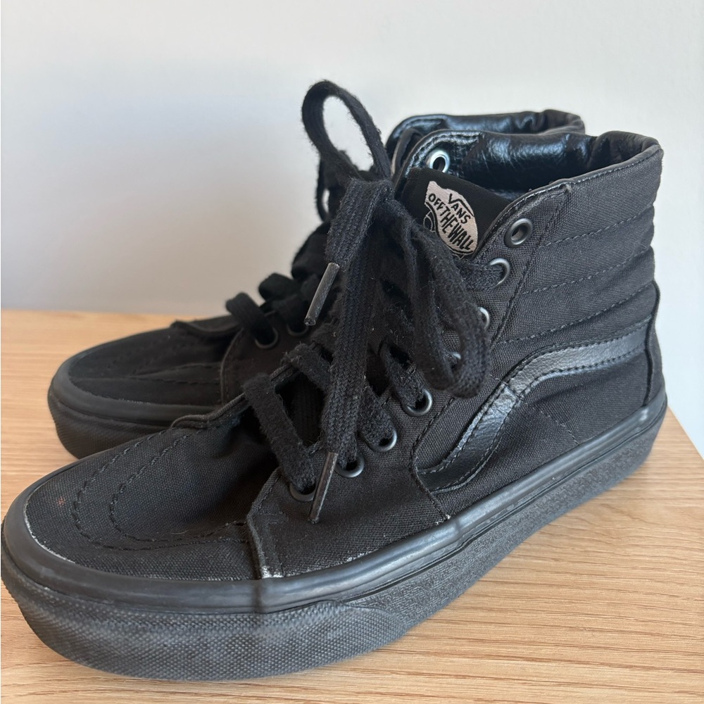 Vans Sk8-Hi Blackout Sneakers Shoes Skater Y2K Grunge Womens 6
